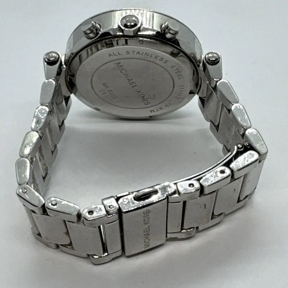 Michael Kors MK5353 Womens Silver Stainless Steel Analog Dial Wrist Watch JNA596
